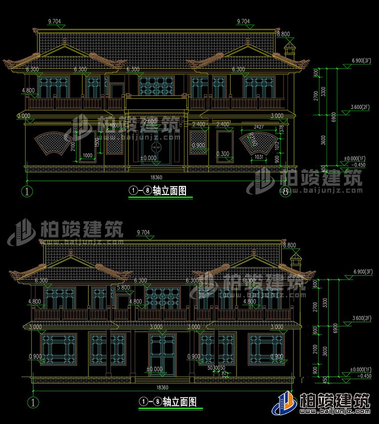 正立面图